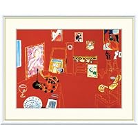 Amazon.co.jp: JHA 絵画 アート額絵 世界の名画 マティス「赤い